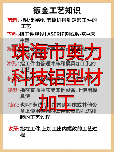 珠海市力奥科技公限有司铝型材加工工艺流程